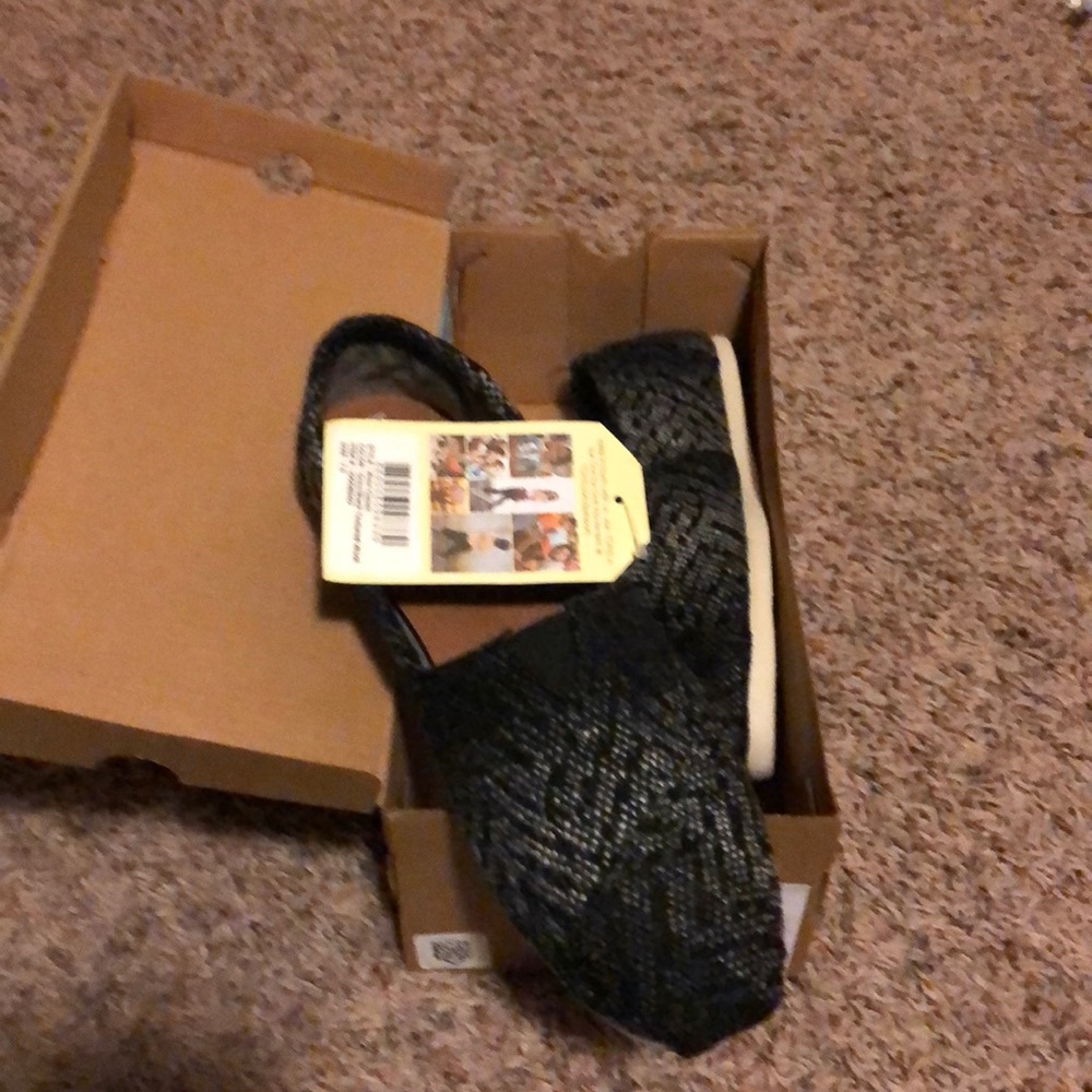 Toms Classic Grey Black 7.5